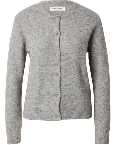 Samsøe & Samsøe Strickjacke 'nor' - Grau