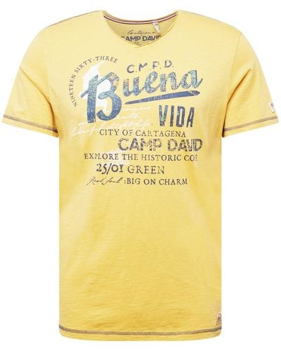Camp David T-shirt - Gelb