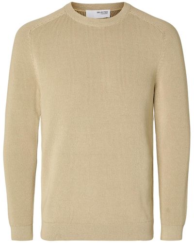 SELECTED Pullover 'own' - Natur