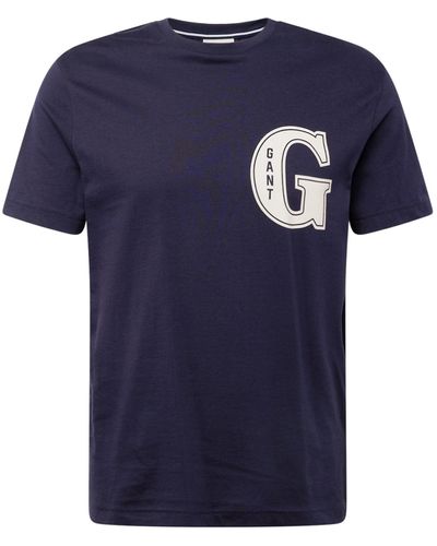 GANT T-Shirt (1-tlg) - Blau