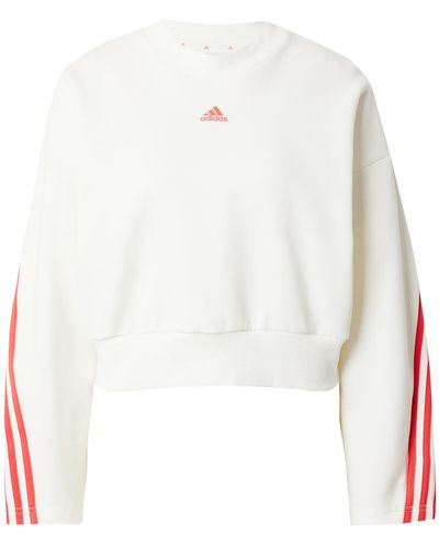 adidas Sportsweatshirt 'future icons three stripes' - Weiß
