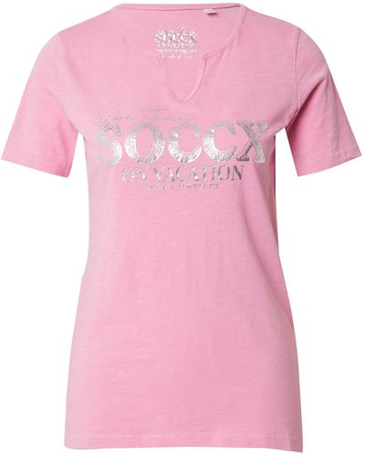 SOCCX T-shirt 'lisbon stories' - Pink