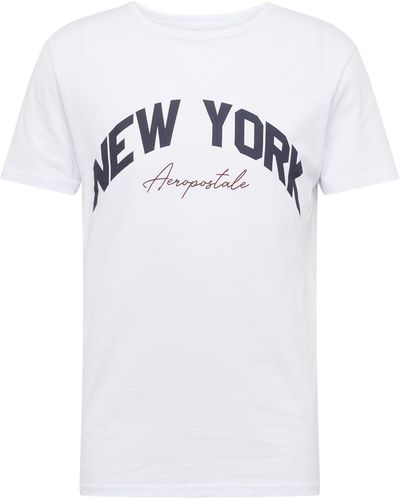 Aéropostale T-shirt 'new york' - Weiß