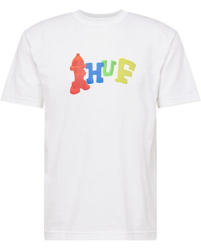 Huf T-shirt 'claytime' - Weiß