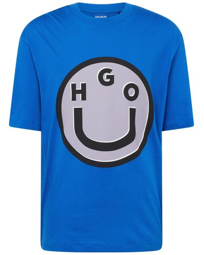 HUGO T-shirt 'nimper' - Blau