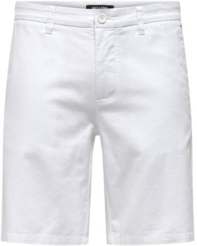Only & Sons Shorts 'mark' - Weiß