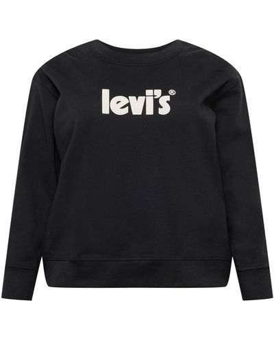 Levi's Sweatshirt 'pl graphic standard crew' - Schwarz