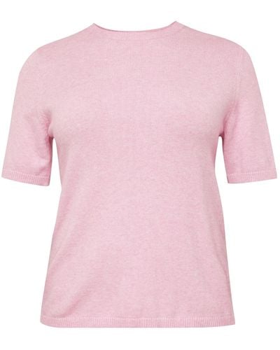 Only Carmakoma Strickshirt 'margareta' - Pink