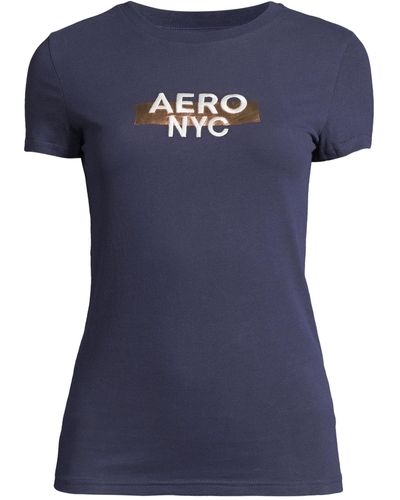 Aéropostale T-shirt 'jul' - Blau