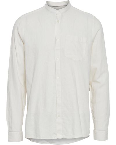 Solid Hemd 'allan china' - Weiß