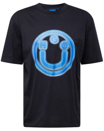 HUGO T-shirt 'nakoree' - Blau