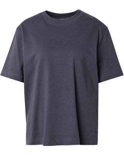 TOPSHOP – kurzärmliges basic-t-shirt aus hochwertigem material - Blau