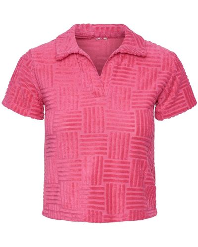 Pieces T-shirt 'habina' - Pink