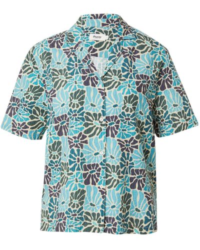 Brava Fabrics Bluse 'spring aloha' - Blau