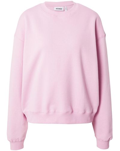Weekday Sweatshirt 'essence standard' - Pink