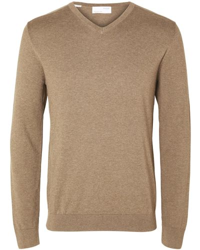 SELECTED Pullover 'berg' - Natur