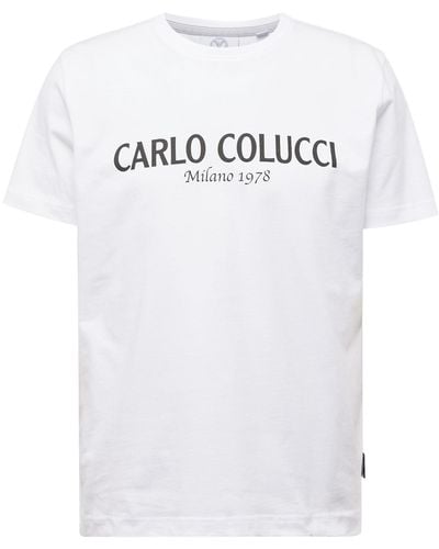 carlo colucci T-shirt 'di comun' - Weiß
