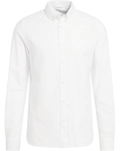 Knowledge Cotton Hemd 'harald' (gots) - Weiß