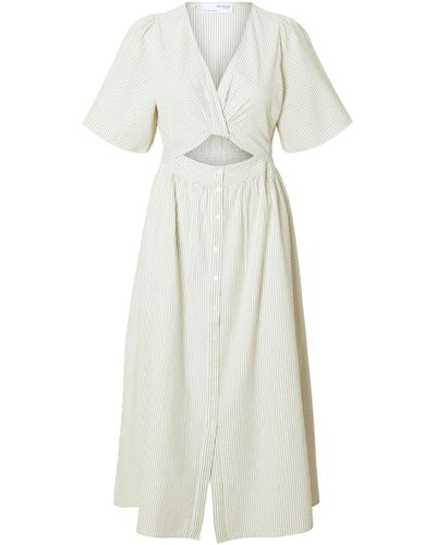 SELECTED Kleid 'vittoria' - Weiß