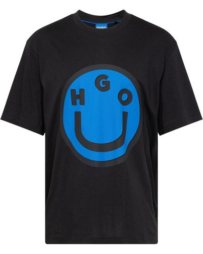 HUGO T-shirt 'nimper' - Blau
