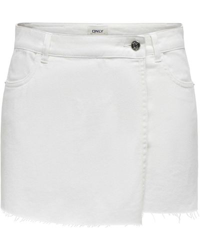 ONLY Shorts 'texas' - Weiß