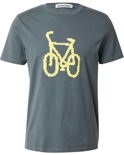 ARMEDANGELS T-shirt 'jaames fun bike' (gots) - Blau