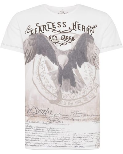 Key Largo T-shirt 'mt fearless' - Weiß
