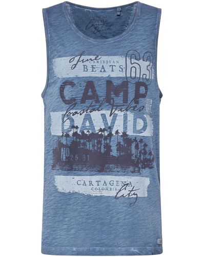 Camp David Shirt - Blau