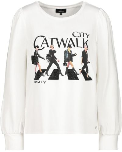 Monari Shirt 'city catwalk' - Weiß