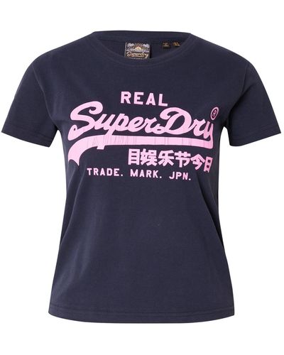 Superdry T-shirt - Blau