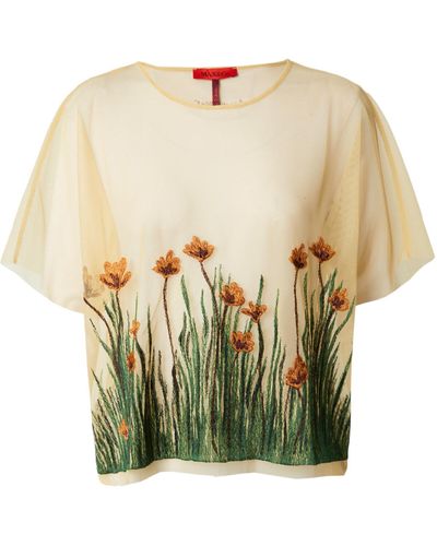 MAX&Co. Shirt 'springblossom' - Grün