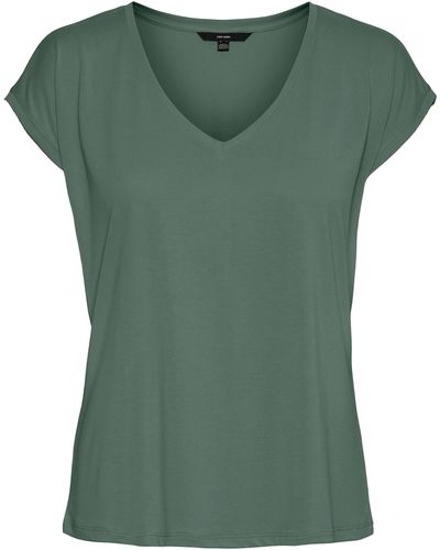 Vero Moda Shirt Basic T-Shirts - Grün