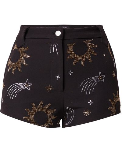 Nasty Gal Shorts 'premium hotfix celestial' - Schwarz