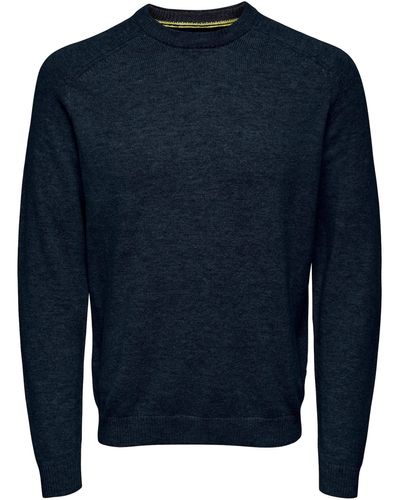 Only & Sons Pullover 'edward' - Blau