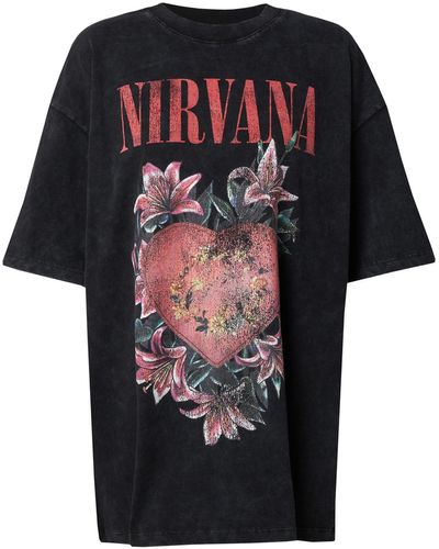 TOPSHOP T-shirt 'nirvana' - Schwarz