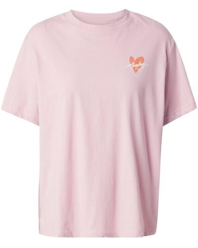 Mustang T-shirt 'floris' - Pink