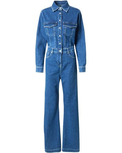 7 For All Mankind Jumpsuit 'luxe' - Blau
