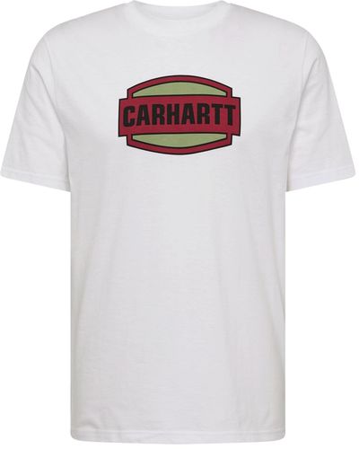 Carhartt T-shirt 'press script' - Weiß
