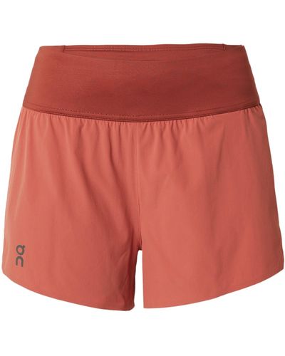 On Shoes Sportshorts - Rot