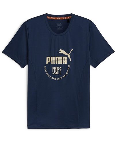 PUMA Sportshirt 'first mile' - Blau