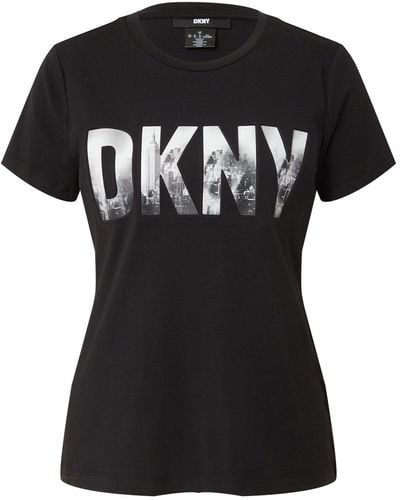 DKNY T-shirt 'skyline' - Schwarz