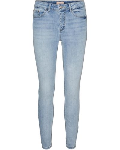 Vero Moda Skinny-fit-Jeans Flash (1-tlg) Plain/ohne Details - Blau