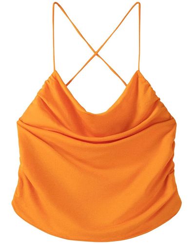 Bershka Top - Orange