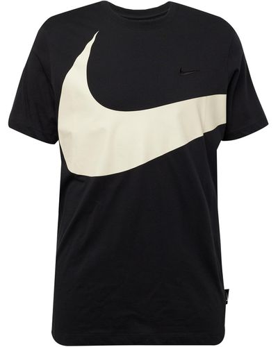 Nike T-shirt 'big swoosh' - Schwarz