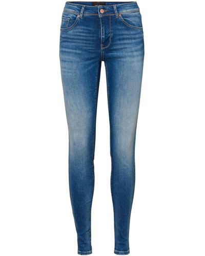 Vero Moda Skinny-fit-Jeans VMLUX MR SLIM - Blau