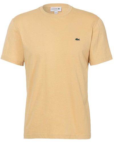 Lacoste T-Shirt (1-tlg) mit Rundhalsausschnitt - Natur