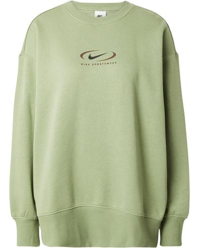 Nike Sweatshirt 'swoosh' - Grün