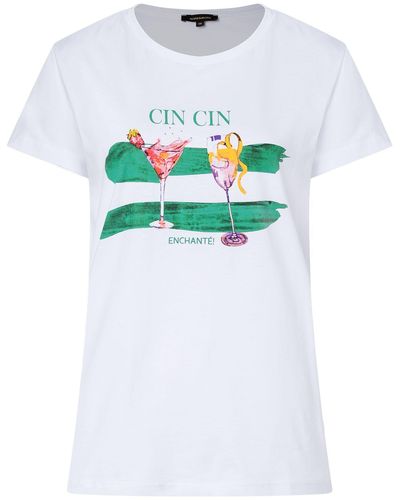 MORE&MORE T-shirt 'cin cin' - Weiß