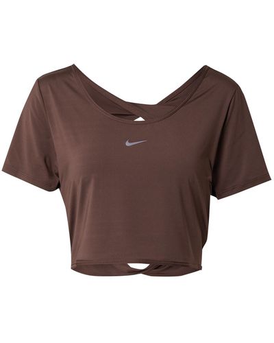 Nike Funktionsshirt 'one classic' - Braun