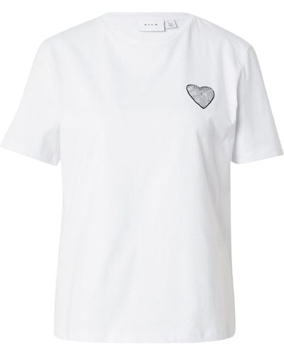 Vila T-shirt 'mora' - Weiß
